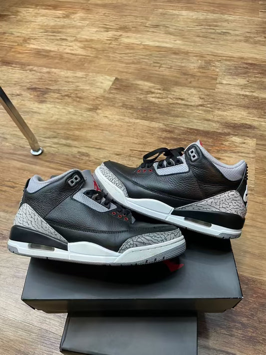 Used Jordan 3 black cement