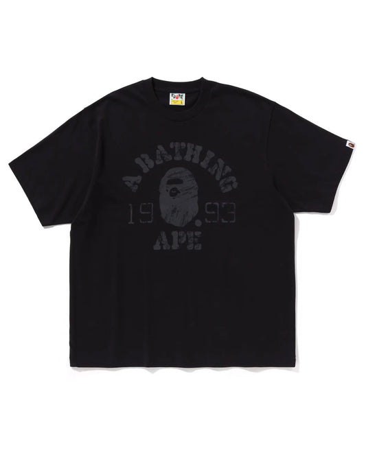 Bape Black Screen print college Tee