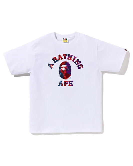 Bape Color Camo Crazy White Tee