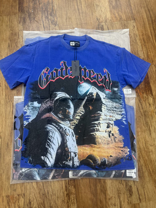 God Speed Blue Astronaut Tee