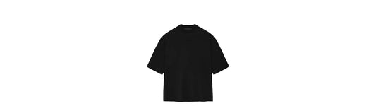 Jet black essential tee