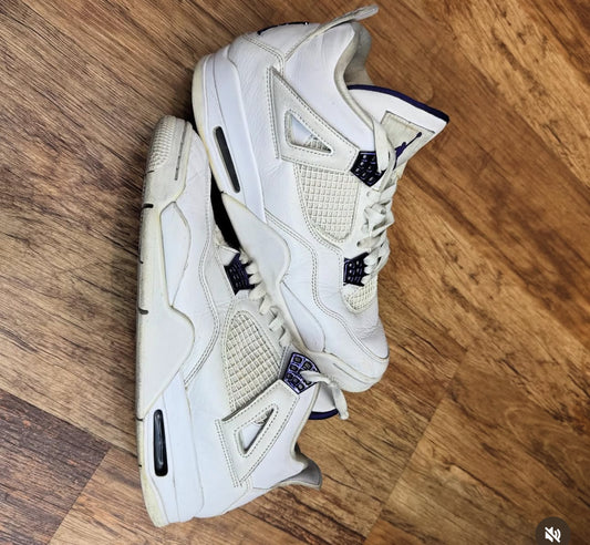 Jordan 4 Purple Metallic Used W No Box