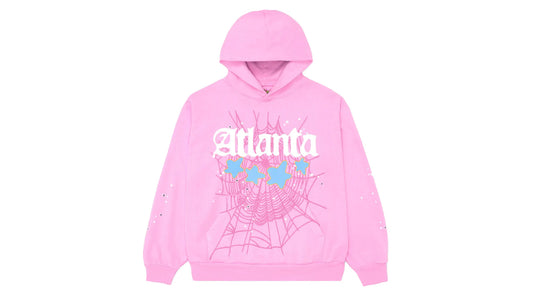 Sp5der Pink Atlanta Hoodie