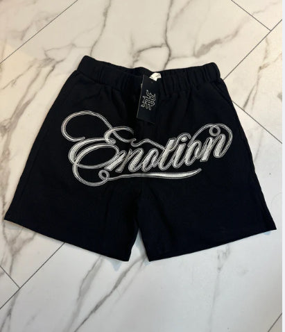 Mixed Emotion Black Shorts