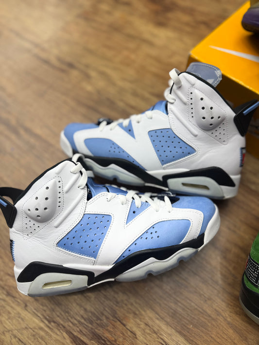 Used Jordan 6 Unc white