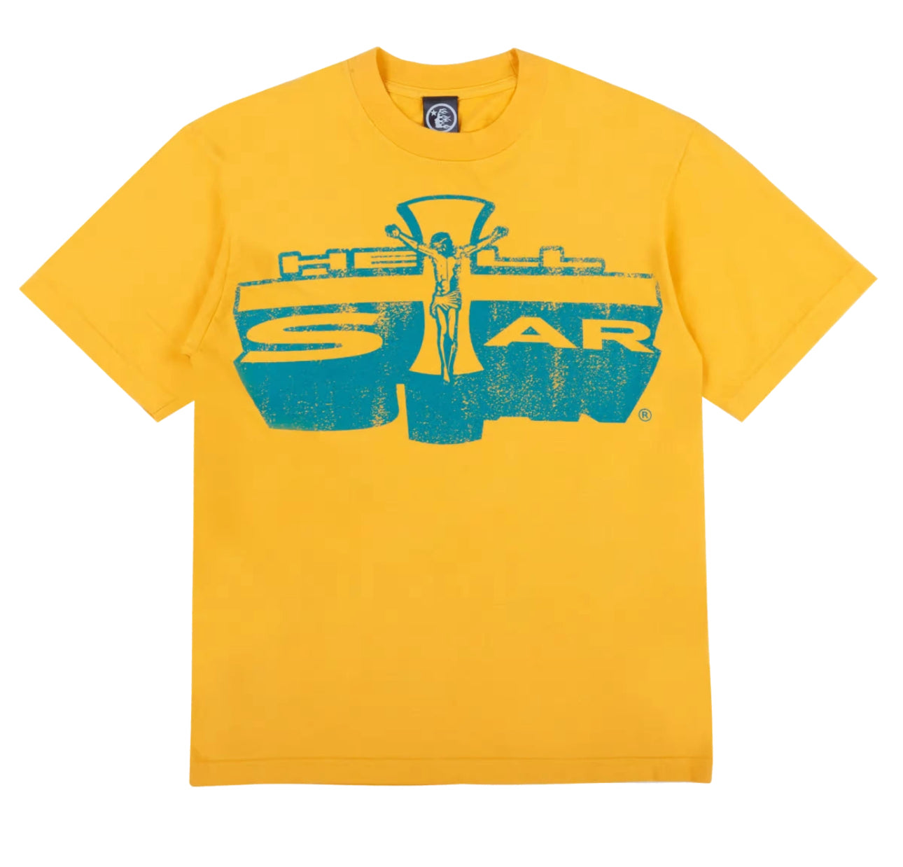 Hellstar Jesus Emblem Yellow Tee