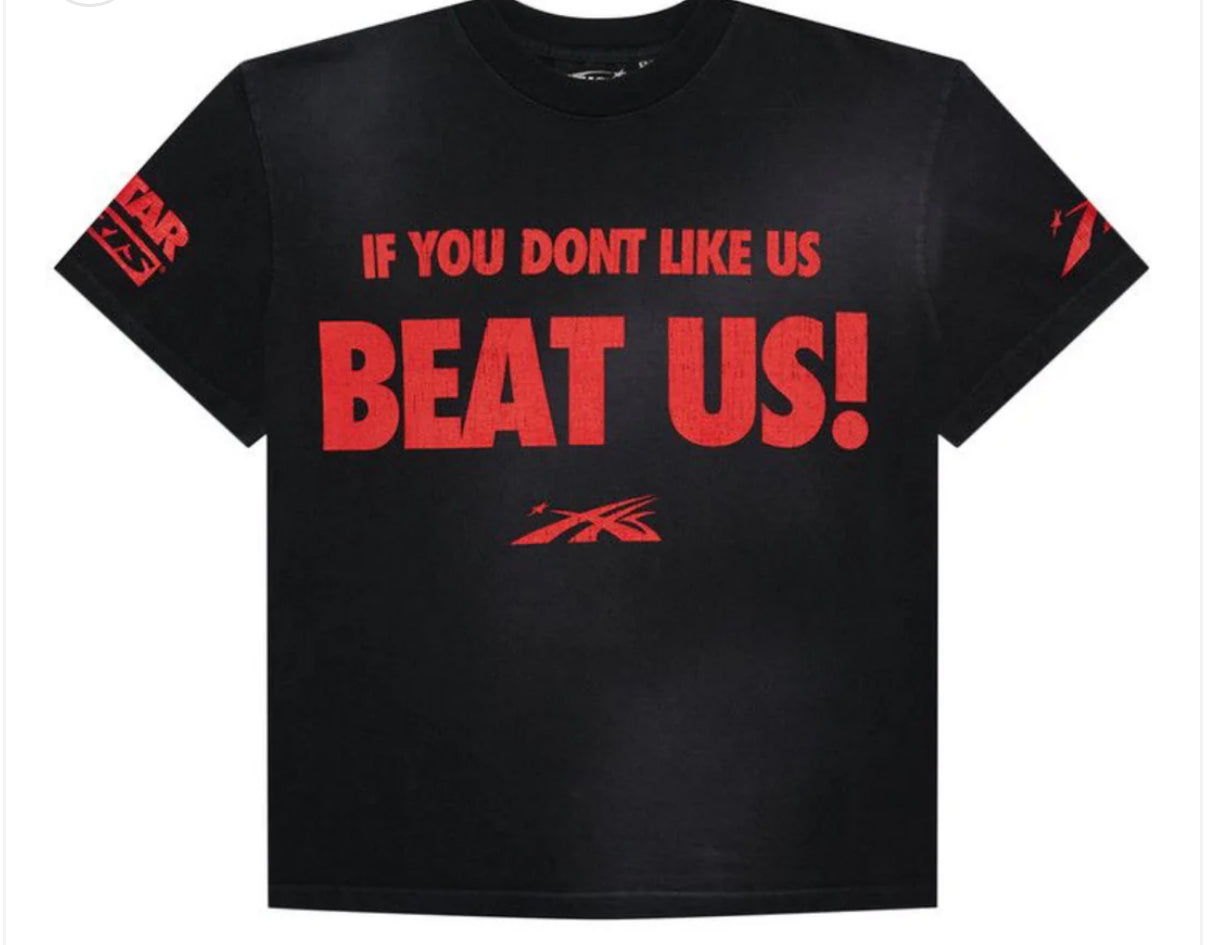 Hellstar Beat Us Black Tee