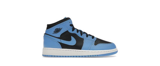 Jordan 1 Mid University Blue Black