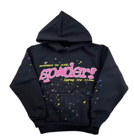 Sp5der Black P*nk V2 Hoodie