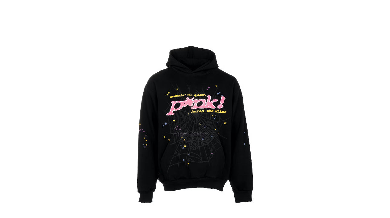 Sp5der Black P*nk Hoodie