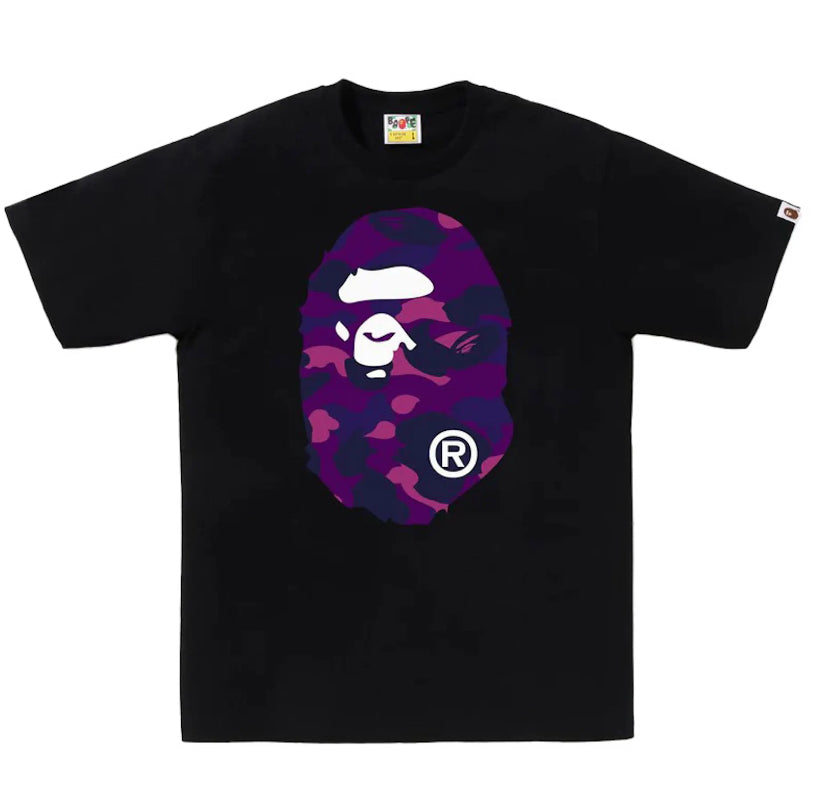 Bape Purple Camo Big Head Tee