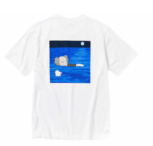 Kaws White Blue Tee