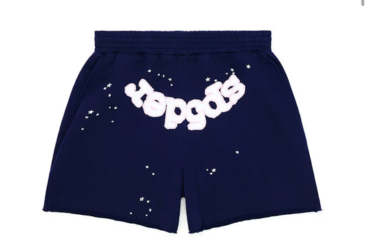 Sp5der og web logo navy shorts