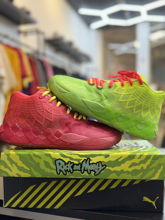 Used Lamelo “Rick n Morty” Puma Shoe