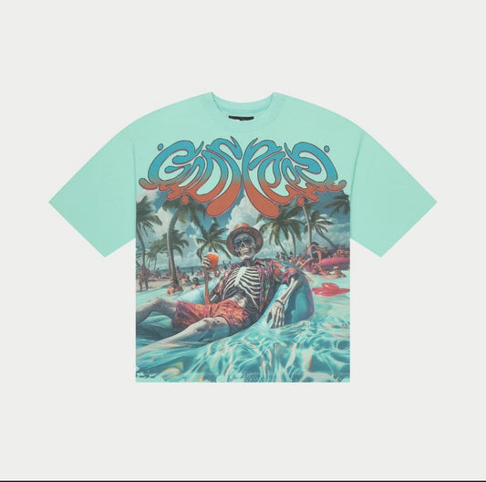 God Speed Aqua Beach Tee