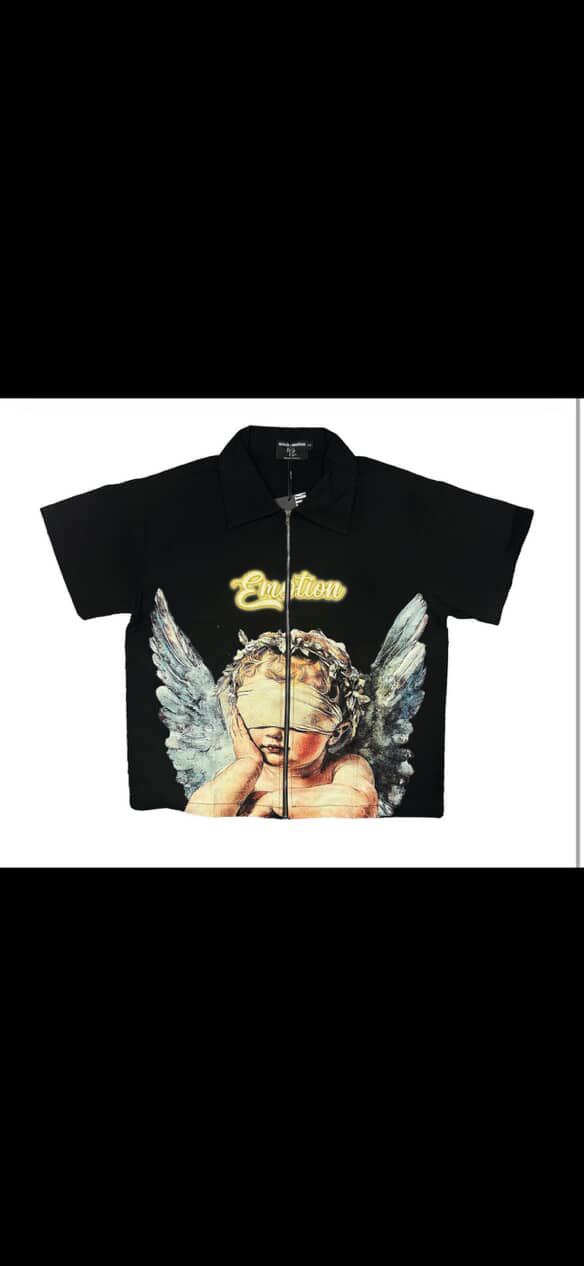 Mixed emotions blindfolded zip tee