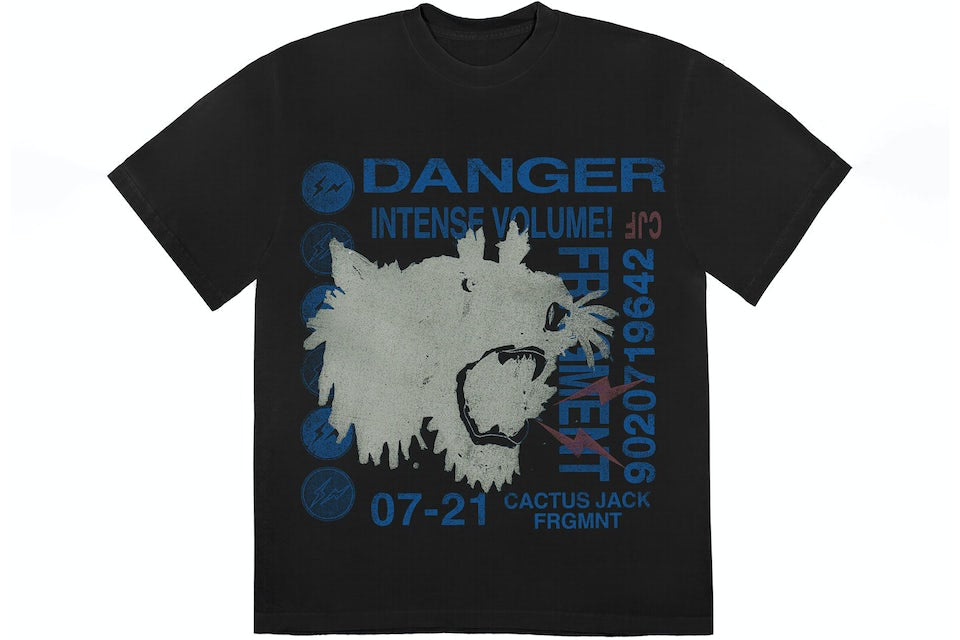 Cactus Jack X Fragment Danger Black Tshirt