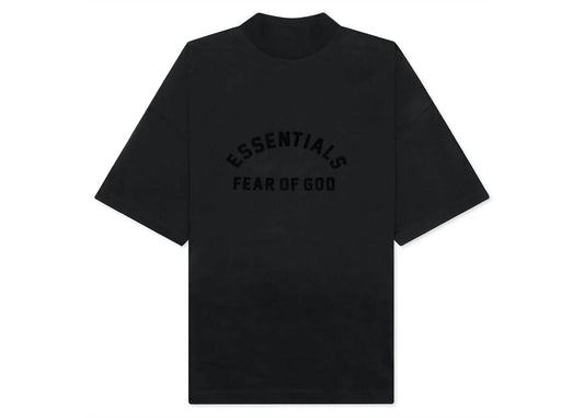 Essentials Arch Logo Jet Black Tshirt