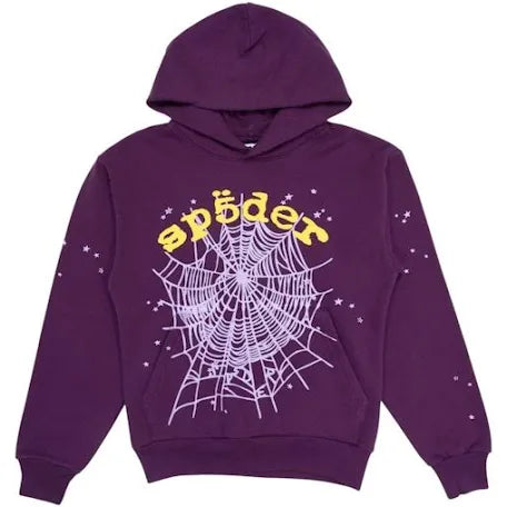 Sp5der Purple Star OG Web V2 Hoodie