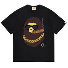 Bape Black Big Head Shade Cigar Tee