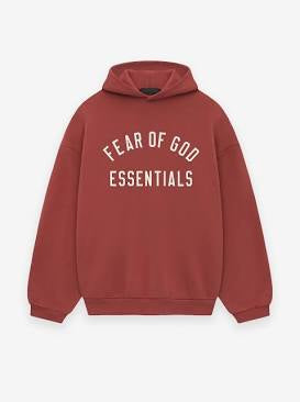 Essentials Crimson Fleece Hoodie