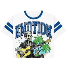 Mixed Emotion Cropped Beach Tee