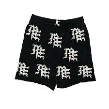 Mixed Emotion Black Rhinestone Shorts